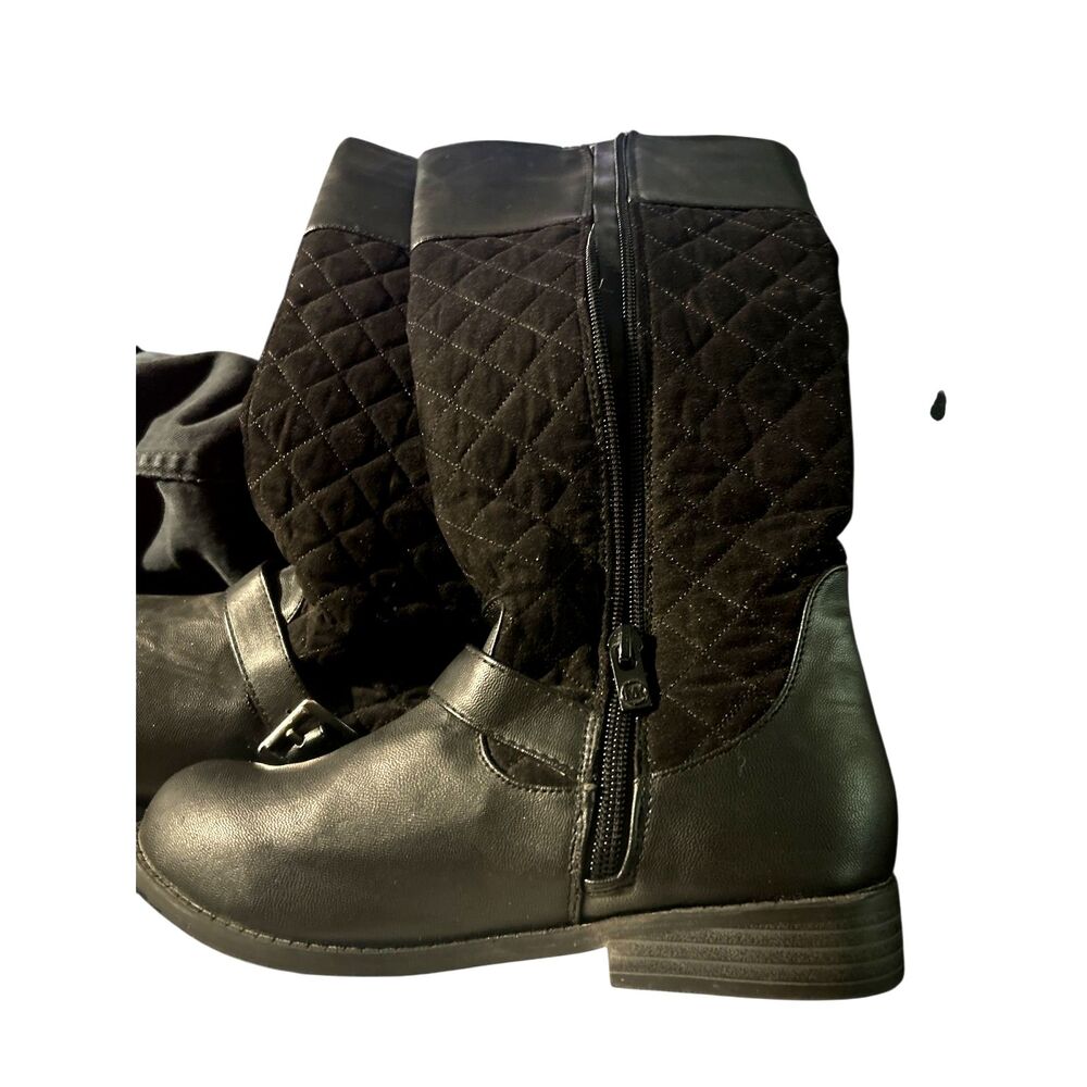 Michael Kors Kids Riding Boots Size 4 brown zip up